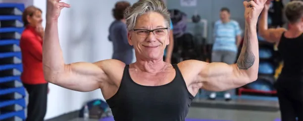 55-letna Izolanka Vesna Žlogar obožuje bodibilding in fitnes.
