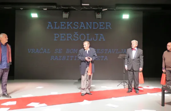 Na pesniškem večeru ob jubileju sta nastopila Vladimir Jurc in 
Tone Gogala, dogodek pa je režiral Marko Sosič. 