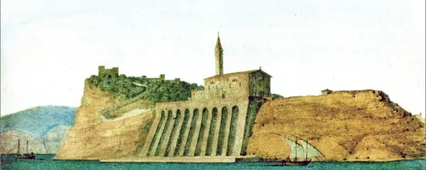 Katedrala v Piranu v Istri. Karl Friedrich Schinkel, 1803. (vir: Istra 
i Kvarner očima stranaca/Istra and Kvarner through foreign 
eyes)