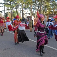 Skupina Mati pel carnival iz Tržiča si je s plesom z lutkami 
priplesala prvo mesto med skupinami.