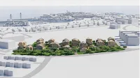 Idejna zasnova 180 stanovanj v    rezidenci Momento. V podjetju Projekt 2020 pravijo, da so med Izolani zaznali željo po razpršeni gradnji.