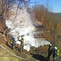 Gorelo je na površini od 30 do 50 kvadratnih metrov.
