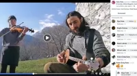  Ana Kravanja in Samo Kutin v Čadrgu pomagata na kmetiji in  igrata, na facebooku sta se tudi oglasila poslušalcem. 