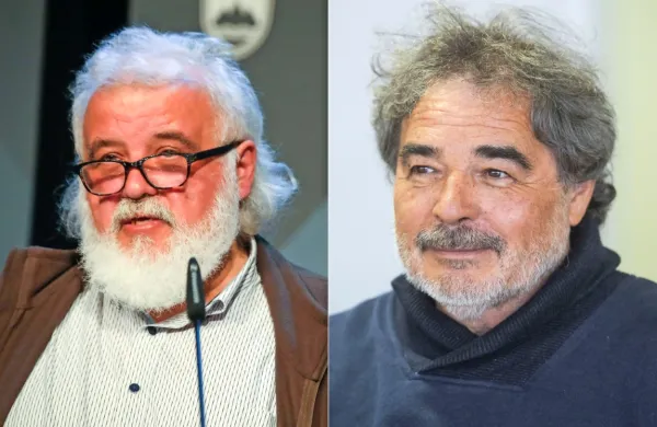 Gorazd Pretnar (desno) je svojo kandidaturo v javnosti potrdil že 
pred časom, Milan Krek pa se o svoji prijavi ne izreka. 