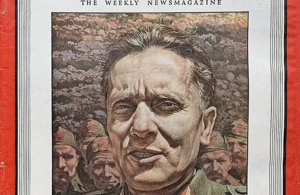 Oktobra 1944  je maršal Tito gledal z naslovnice ameriške revije 
Time. “Stoji na razpotju dveh imperijev,” s o pripisali. 