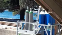 Jeklenke s tehničnimi plini potrebujejo tudi na marsikaterem 
gradbišču.