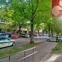 Streljanje na Rejčevi ulici v Novi Gorici