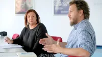 Direktorica Maja Jerman Bratec in umetniški vodja Marko Bratuš 
sta zadovoljna, da se dogajanje v teatru počasi vrača v normalne 
tirnice. 