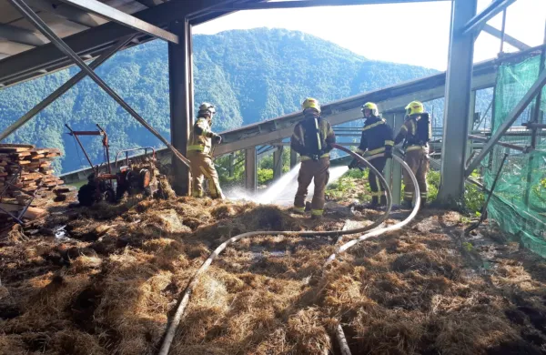 Sumijo, da je bale nekdo namerno zažgal