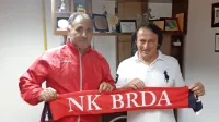 Predsednik NK Brda Marjan Simčič (desno) in trener Vlado 
Badžim, ki bo člansko ekipo v drugi ligi vodil tudi v novi sezoni.