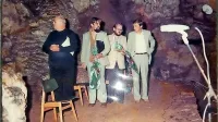 V Vilenici so leta 1980   svoje pesmi brali (z leve) Danilo Dolci, Ciril Zlobec, Marko Kravos in Aleksander Peršolja. 