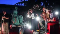 Dan D je nastopil v družbi Janeza Koprskega, ki daje ime prizorišču letošnjega  festivala. 