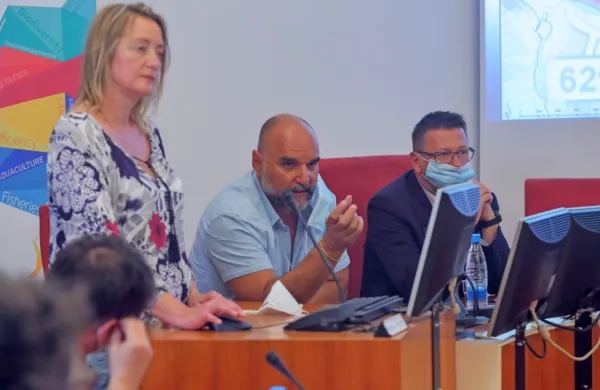  Z leve: portoroška arhitektka in urbanistka Manca Plazar, vodja izolskega občinskega urada za prostor in 
nepremičnine Marko Starman ter v.d.   generalnega direktorja direktorata za prostor Georgi Bangiev