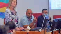  Z leve: portoroška arhitektka in urbanistka Manca Plazar, vodja izolskega občinskega urada za prostor in 
nepremičnine Marko Starman ter v.d.   generalnega direktorja direktorata za prostor Georgi Bangiev