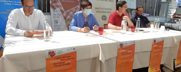 Pobudo so predstavili (z leve) Matteo Ferruglio, Paola Živic, Robi 
Jakomin in Matej Škerlj. 