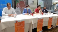 Pobudo so predstavili (z leve) Matteo Ferruglio, Paola Živic, Robi 
Jakomin in Matej Škerlj. 