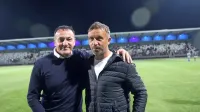 Predsednik kluba Ante Guberac (levo) in trener prve ekipe Miran 
Srebrnič