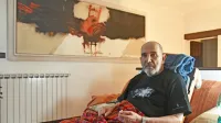  Klavdij Palčič na platnu prepleta tradicionalne slikarske poteze  in  zamahe  moderne umetnosti. 
