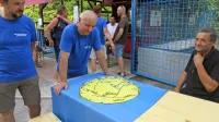 Razvitje zastave Spodnje Idrije je bil letošnji osrednji dogodek ob okrnjenemu krajevnemu prazniku.