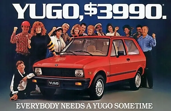 Zastava je yuga v ZDA prodajala za zares nizko ceno.