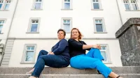 Jana Nadoh Bergoč (desno) in Ana Širca verjameta, da ima 
postojnski inkubator velike, doslej še premalo izkoriščene potenciale in odpirata vrata vsem, ki bi želeli biti del te zgodbe.  