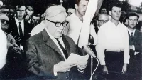  France Bevk je leta 1967 govoril na pogrebu pesnika Alojza Gradnika v Medani.
