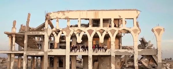 Parkour ekipa v Gazi