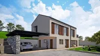 Gradbena dovoljenja so izdana za  tri tipe hiš z do 130 kvadratnimi 
metri uporabne površine v pritličju in nadstropju, s teraso in 
nadstreškom. Dovoljen je montažni ali klasični način gradnje.