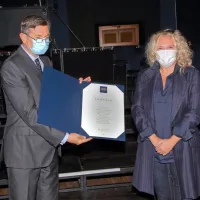 Borut Pahor obiskal koprsko stolnico in gledališče