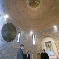 Borut Pahor obiskal koprsko stolnico in gledališče