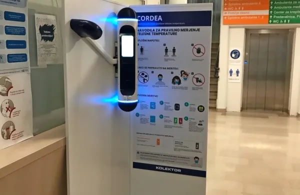 Sistem za avtomatizirano merjenje temperature Cordea je v  ZDI 
razbremenil zdravstvene sodelavce.