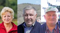 Z leve: Jožica Bolčič, Branimir Radikon, Milenko Oblak