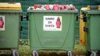 Vse vrste sveč, z izjemo biorazgradljivih, sodijo v skupni zabojnik 
za odpadne sveče. 