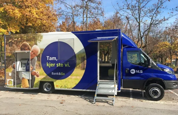Pripelje kmalu: NLB mobilna poslovalnica Bank&Go