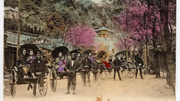 Razglednica rikše v Nunobikiju