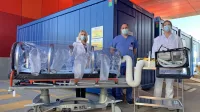Soške elektrarne so bolnišnici že v novembru donirale turbinski 
ventilator in izolator za obravnavo in prevoz bolnikov. 