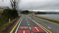 Na novo urejena obalna cesta 