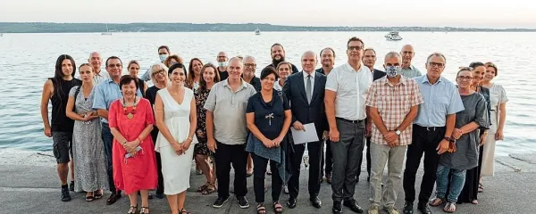 Ekipa, ki je soustvarjala kandidaturno knjigo Pirana in istrskih 
občina za Evropsko prestolnico kulture v letu 2025 