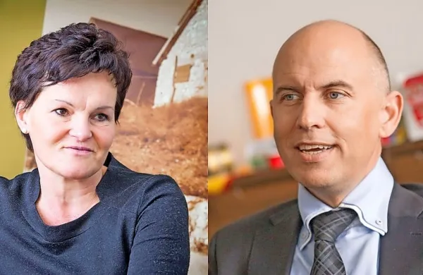 Anka Lipušček Miklavič (Mlekarne Planika), Janez Rebec (Pivka-Delamaris)  
