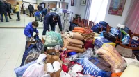 Na sedežu piranskega društva Hrvatov v Luciji so  do poldneva 
zbrali že za deset ton najnujnejših potrebščin. 