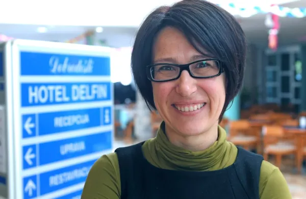 Nina Golob ob nastopu prvega mandata leta 2013 