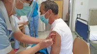 Valdoltra: prvi se je cepil direktor Marčan