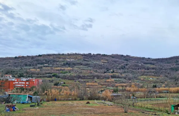 Koprska občina je od Škofije Koper odkupila veliko kmetijsko 
zemljišče na območju od soseske Lantana (na fotografiji levo) 
proti dolini. 