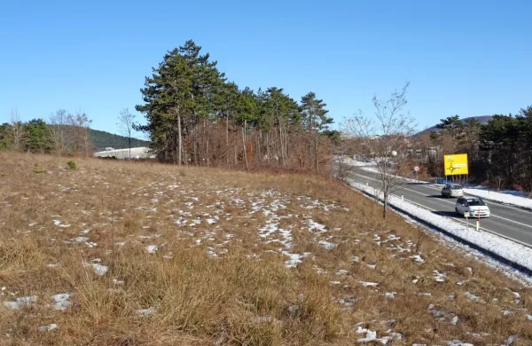 V trikotniku pod lokalom Na burji, med AC in cesto,  bi bistriški 
zasebnik uredil  veliko parkirišče za tovornjake.