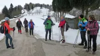 Ermin Oblak (drugi z desne) je s somišljeniki sklenil 500 kilometrov poti čez Cerkljansko, ki je medtem dobila odlično karto 
pohodnih poti.