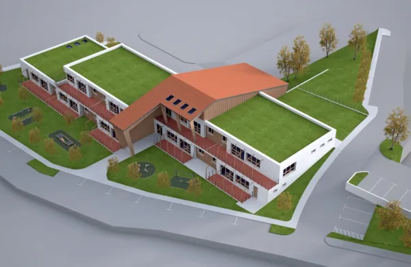 Nova enota desetoddelčnega vrtca se bo v dveh etažah raztezala 
na okrog 1800 kvadratnih metrih.