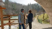 Po poti ob Tolminki se že zdaj sprehaja veliko ljudi, ko bo  
dokončana, bodo po njej vodili tudi organizirane skupine. 