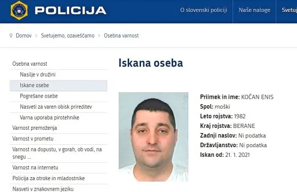 Za četrtega osumljenega je sodišče odredilo  tiralico in evropski 
nalog za prijetje.  