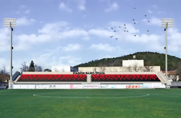 Tako bodo videti reflektorji na 30 metrov visokih stebrih. 