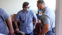  Na sojenju so zaslišali pričo iz Berlina, ki je  potrdila nekatere izjave  
obtoženega Aleksandra Vettorazzija  (na fotografiji na sredini). 